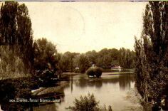 Lacul din Parcul Romanescu (fost Bibescu) in 1909